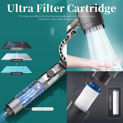 3 Modes Shower Head